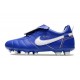 Chaussure Nike Tiempo Legend 10 Elite FG Ronaldo Bleu Blanc