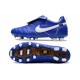 Chaussure Nike Tiempo Legend 10 Elite FG Ronaldo Bleu Blanc