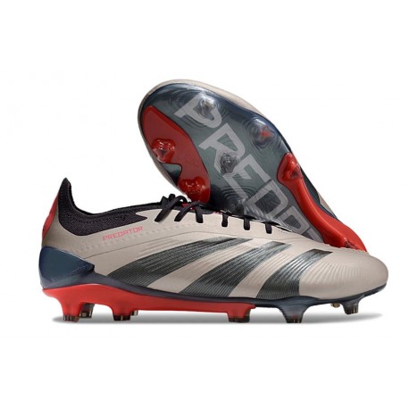 adidas Predator Elite FG Nouvelles Platin Métallique Noir Aurore Carbone