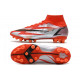 Chaussure Nike Mercurial Superfly 8 Elite AG Rouge Piment Noir Fantôme Orange Total