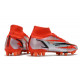 Chaussure Nike Mercurial Superfly 8 Elite AG Rouge Piment Noir Fantôme Orange Total