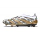 Chaussure de Foot adidas Predator Elite Laceless FG Blanc Or Gris