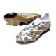 Chaussure de Foot adidas Predator Elite Laceless FG Blanc Or Gris