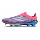 Chaussure Adidas F50+ Laceless FG Bleu Solaire Blanc Ftwr Rose