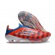 Chaussure Adidas F50+ Laceless FG Rouge Bleu Blanc