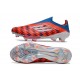 Chaussure Adidas F50+ Laceless FG Rouge Bleu Blanc