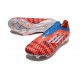 Chaussure Adidas F50+ Laceless FG Rouge Bleu Blanc
