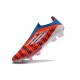 Chaussure Adidas F50+ Laceless FG Rouge Bleu Blanc