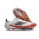 Chaussure Adidas F50+ Laceless FG X Messi Blanc Rouge Noir