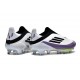 Chaussure Adidas F50+ Laceless FG X Messi Blanc Ftwr Noir Violet Uni