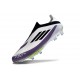 Chaussure Adidas F50+ Laceless FG X Messi Blanc Ftwr Noir Violet Uni