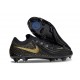 Chaussure Nike Phantom Luna 2 Elite L FG Noir Or Monnaie Métallique