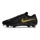Chaussure Nike Phantom Luna 2 Elite L FG Noir Or Monnaie Métallique