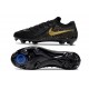 Chaussure Nike Phantom Luna 2 Elite L FG Noir Or Monnaie Métallique