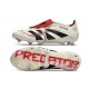 Chaussure Adidas Predator Elite FT FG Blanc Cassé Noir Rubis Pur