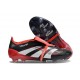Chaussure Adidas Predator Elite FT FG X MOMENTS Noir Blanc Rouge Vif