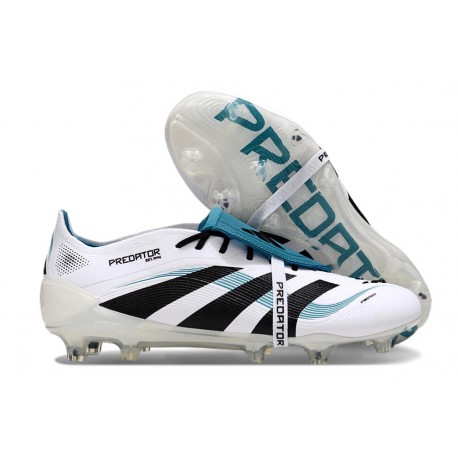 Chaussure Adidas Predator Elite FT FG Blanc Noir Bleu