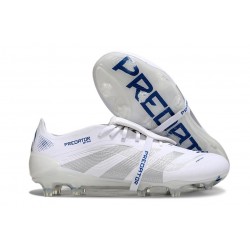 Chaussure Adidas Predator Elite FT FG Blanc Argent Métallique Royal Vif