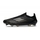 Nouvelles adidas F50 Elite Laceless FG Dark Spark - Noir Argenté Doré