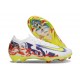Nike Air Zoom Mercurial Vapor 16 Elite FG Blanc Violet Jaune Rouge