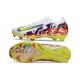 Nike Air Zoom Mercurial Vapor 16 Elite FG Blanc Violet Jaune Rouge