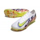 Nike Air Zoom Mercurial Vapor 16 Elite FG Blanc Violet Jaune Rouge