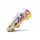 Nike Air Zoom Mercurial Vapor 16 Elite FG Blanc Violet Jaune Rouge