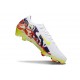 Nike Air Zoom Mercurial Vapor 16 Elite FG Blanc Violet Jaune Rouge