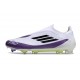 Nouvelles adidas F50 Elite Laceless FG X Messi Blanc Ftwr Noir Violet Uni