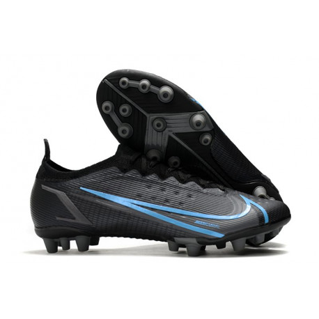 Chaussures Nike Mercurial Vapor 14 Elite AG Noir Gris Acier