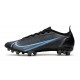 Chaussures Nike Mercurial Vapor 14 Elite AG Noir Gris Acier