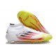 Chaussures adidas F50 Elite Mid FG Advancement - Blanc Rouge Jaune