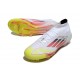 Chaussures adidas F50 Elite Mid FG Advancement - Blanc Rouge Jaune