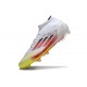 Chaussures adidas F50 Elite Mid FG Advancement - Blanc Rouge Jaune
