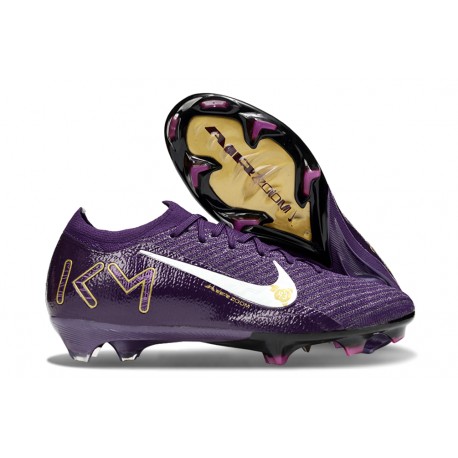 Nike Air Zoom Mercurial Vapor 16 Elite FG X MBAPPÉ FG Violet Grandiose Ivoire Pâle