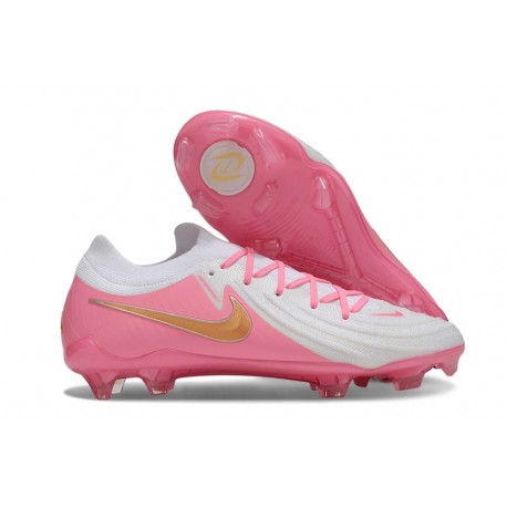 Chaussure Nike Phantom Luna 2 Elite L FG Rose Blanc