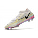 Chaussures Nike Phantom Gt2 Élite Df Fg Blanc Noir Carmin Rose