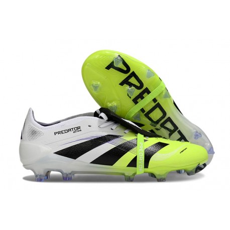 Chaussure Adidas Predator Elite FT FG Blanc Noir Citron Lucid