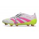 Chaussure Adidas Predator Elite FT FG Blanc Rose Lucide Citron Lucide