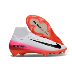 Nike Zoom Mercurial Superfly 10 Elite FG Blanc Noir Rouge