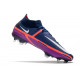 Chaussures Nike Phantom Gt2 Élite Df Fg Bleu Marine Blanc Violet