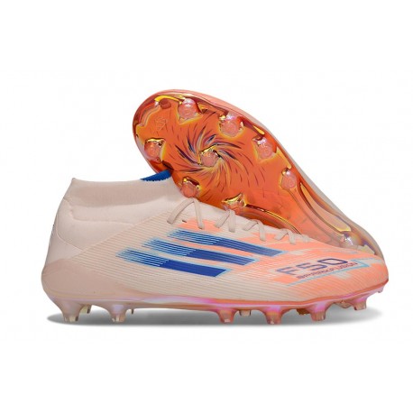 Chaussures adidas F50 Elite Mid FG Orange Bleu