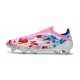 Nouvelles adidas F50 Elite Laceless FG Blanc Bleu Rose