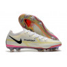 Crampons Nike Phantom GT2 Elite FG Blanc Noir Carmin Rose