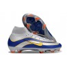 Nike Zoom Mercurial Superfly 10 Elite FG Argent Bleu Jaune