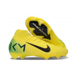Nike Ar Zoom Mercurial Superfly 10 Elite FG Jaune Noir Vert