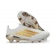 Chaussure Adidas F50+ Laceless FG Blanc Or
