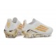 Chaussure Adidas F50+ Laceless FG Blanc Or