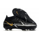 Nike Phantom Gt2 Élite Df Fg Noir Gris Foncé Métallique Or Métallique