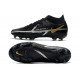 Nike Phantom Gt2 Élite Df Fg Noir Gris Foncé Métallique Or Métallique